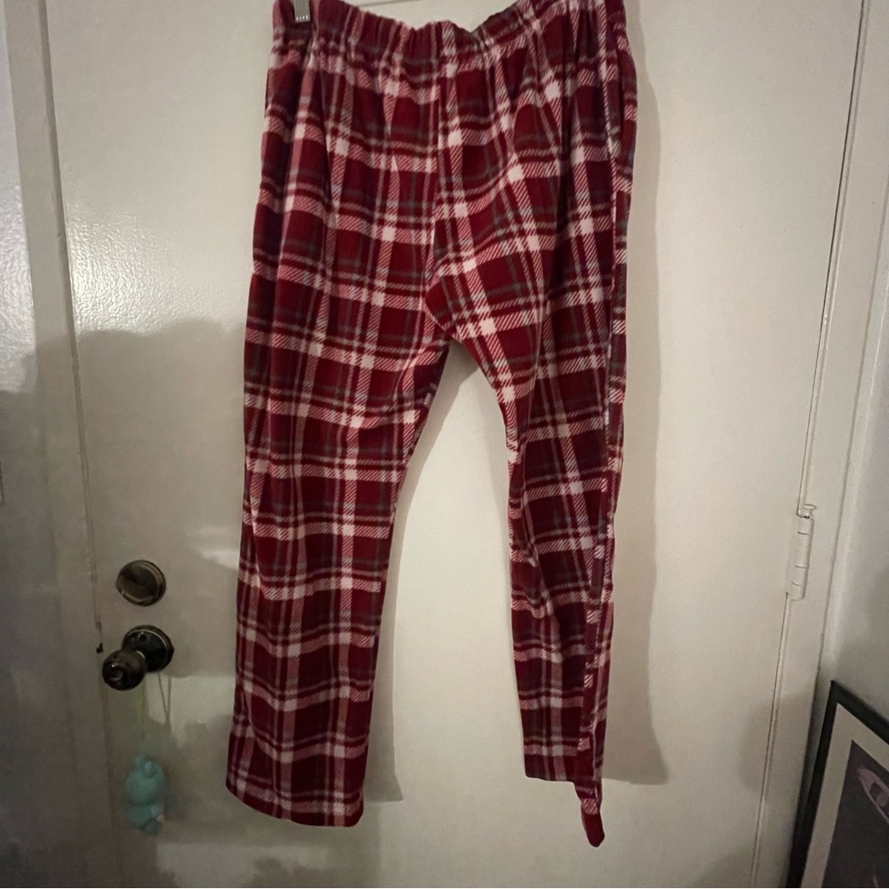 Plaid Pajamas in Red and White